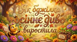 Літературне образотворення + КРО Казка "Як бджілка осіннє диво виростила" (молодша група)