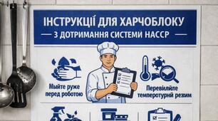 Інструкції для харчоблоку з дотримання системи НАССР, haccp