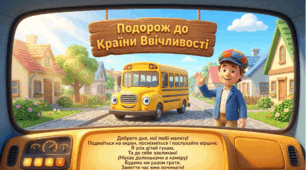 Презентація+конспект заняття з розвитку мовлення "Подорож до Країни Ввічливості." Середня група. Вересень.