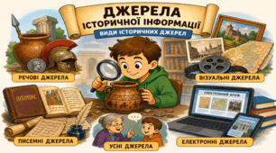 Джерела історичної інформації. Види історичних джерел.