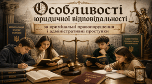 Особливості юридичної відповідальності за кримінальні правопорушення і адміністративні проступки.