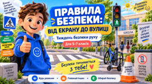 «Правила безпеки: від екрану до вулиці» — інтерактивні картки-місії з безпеки дорожнього руху