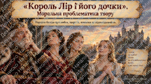«Король Лір і його дочки».  Моральна проблематика твору. Презентація для 7 класу