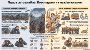 Практичне заняття 1 «Перша світова: повсякденне життя в умовах фронту і тилу».
