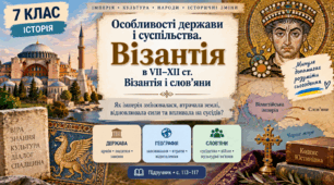 Візантія в VII–XII ст. Візантія і слов'яни | 7 клас НУШ | Презентація до уроку