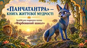 🐾🇮🇳 «Панчатантра» — книга життєвої мудрості. Індійська народна казка «Фарбований шакал». Презентація+онлайн вікторина+2 робочих аркуша