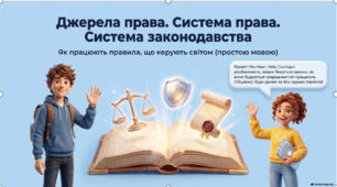 Презентація 9 клас НУШ. Джерела права. Система права. Система законодавства.