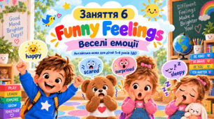 Конспект заняття з англійської мови для дітей 5–6 років ЗДО «Funny Feelings. Веселі емоції»