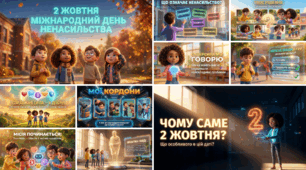 БЕЗКОШТОВНО | 2 жовтня — Міжнародний день ненасильства | Презентація «5 суперсил миру» | 1–6 класи