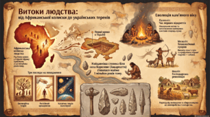 Поява і розселення людини на планеті Земля. Перші люди на теренах України. Теорії походження людини. Кам’яний вік людства.