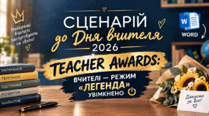 Сценарій до Дня вчителя 2026. НОВИНКА
