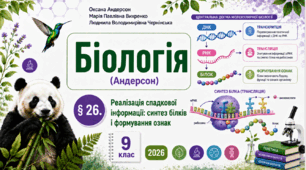 Реалізація спадкової інформації: синтез білків і формування ознак. Презентація, інфографіка, робочий аркуш