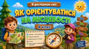 Презентація до уроку ЯДС, 4 клас, "Як орієнтуватися на місцевості"