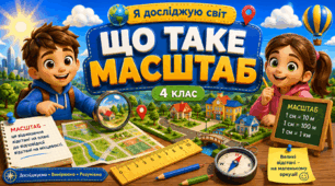 Презентація до уроку ЯДС, 4 клас, "Що таке масштаб"