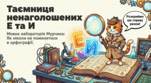 🐱📚 Орфографія. Ненаголошені е, и. Українська мова