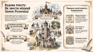 Картка -підказка до теми " Текст - розповідь"