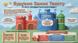 Картка -підказка " Будова тексту" ( 3 клас)