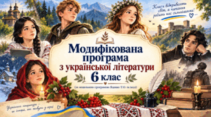 Модифікована індивідуальна навчальна програма з української літератури для 6 класу (IV рівень підтримки, 2 год/тиждень)