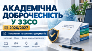 Академічна доброчесність у ЗЗСО — 2026/2027. Положення та комплект документів