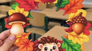 🍂🦔 Осіння аплікація «Їжачок» 🦔🍂