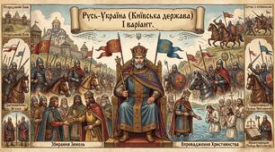 Русь-Україна (Київська держава) I варіант.