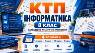 Календарно-тематичне планування з інформатики для 8 класу на 2026/2027 навчальний рік