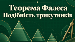 Підготовка до НМТ з математики. Теорема Фалеса. Подібність трикутників: теорія та задачі