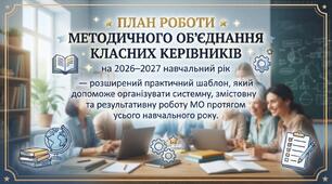 🌟 ПЛАН РОБОТИ МЕТОДИЧНОГО ОБ’ЄДНАННЯ КЛАСНИХ КЕРІВНИКІВ на 2026–2027 навчальний рік—розширений практичний шаблон