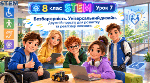 8 клас STEM Урок 7 Безбар’єрність. Універсальний дизайн. Дружній простір для розвитку та реалізації кожного