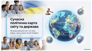Геополітична карта світу. 9 НУШ. Програма Запотоцький
