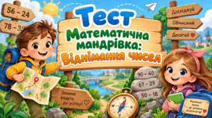 Математична мандрівка: Віднімання чисел