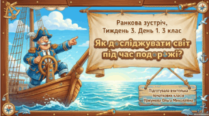 Тиждень 3. День 1. Як досліджувати світ під час подорожі? 3 клас