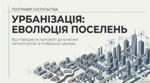 Урбанізація. Міські та сільські поселення. Міські агломерації, мегаполіси. 9 клас НУШ за підручником Запотоцького.