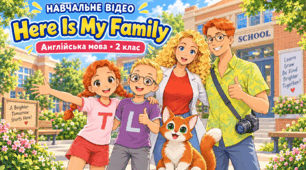 Відеоматеріал до Unit 1 HERE`S MY FAMILY, Lesson 1, сторінка 12 "English with Smiling Sam 2" (Оксана Карпюк)