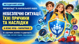 Презентація та відеоматеріал для учнів 6 класу з ІК "Здоров'я, безпека та добробут" на тему “Небезпечні ситуації, їхні причини та наслідки”