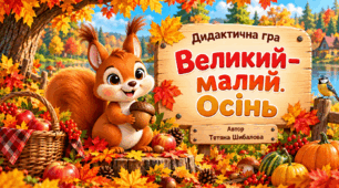 Диадвтична гра "Великий - малий. Осінь"