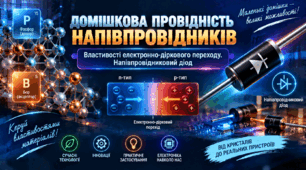 Домішкова провідність напівпровідників та напівпровідниковий діод. ФІЗИКИ  9 КЛАС  Бар’яхтар В. Г., Божинова Ф. Я., Довгий С. О.