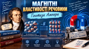 Магнітні властивості речовини. Гіпотеза Ампера. ФІЗИКИ  9 КЛАС  Бар’яхтар В. Г., Божинова Ф. Я., Довгий С. О.