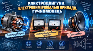 Електродвигуни. Електровимірювальні прилади. Гучномовець. ФІЗИКИ  9 КЛАС  Бар’яхтар В. Г., Божинова Ф. Я., Довгий С. О.