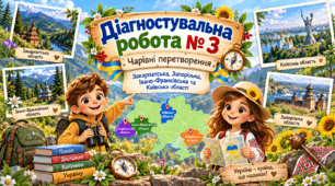 Діагностувальна робота № 3 з курсу "Я досліджую світ" з теми "Чарівні перетворення" (3 клас)