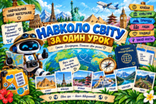🌍 Навчальний набір «Навколо світу за один урок» + гра «Вгадай країну»