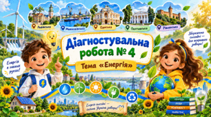 Діагностувальна робота № 4 з курсу "Я досліджую світ" з теми "Енергія" (3 клас)