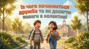 Із чого починається дружба? Як досягти поваги в колективі?