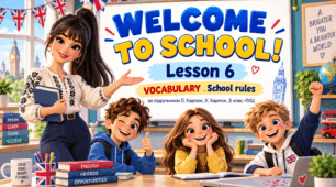 Презентація "Welcome to School. Unit 1, Lesson 6. Vocabulary" — 8 клас НУШ (О. Карпюк)