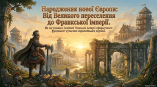 Презентація "Виникнення варварських королівств. Франкська держава" + Шпаргалка для учнів