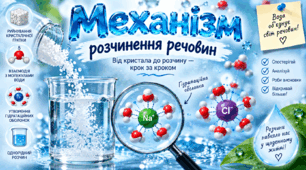 Механізм розчинення речовин. ХІМІЯ. 9 клас