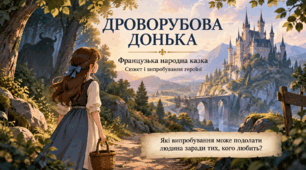 Французька народна казка “Дроворубова донька”. Сюжет і випробування героїні. 5 клас. презентація+конспект