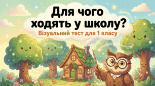 Для чого ходять у школу. Візуальний тест
