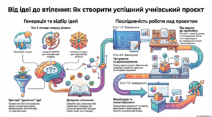 Урок 2 "Пошук ідей для створення проєкту.  Послідовність роботи над проєктом. Знання та вміння, необхідні для реалізації проєкту"