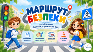 🚦 «Увага! Діти на дорозі!». «Маршрут безпеки» — конспект+ додатки+ оформлення до Місячника безпеки дорожнього руху.